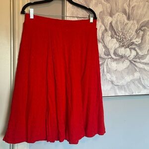Torrid Retro Chic Red Eyelet Skirt Sz 00